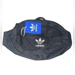 ADIDAS Fanny Waist Pack Adult One Size Adjustable Black & White UNISEX.